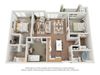 3 Bedroom 3D Floor Plan